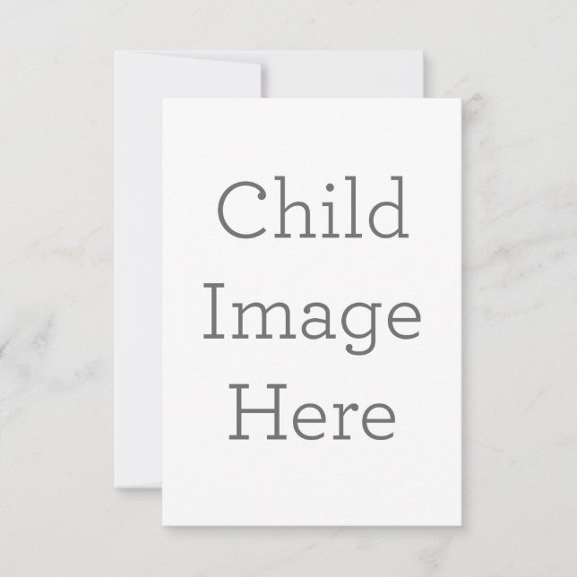 8.9 cm x 12.7 cm Flat Thank You Card (Front)
