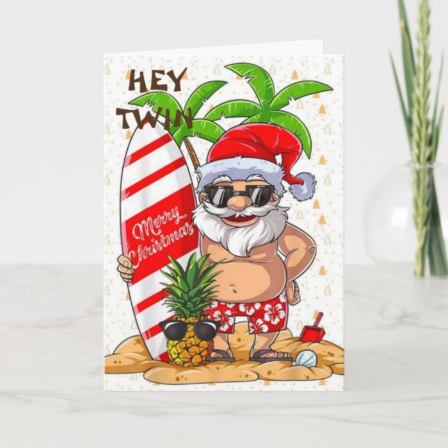 *UNIQUE* CHRISTMAS CARD FOR **MY TWIN** (Front)