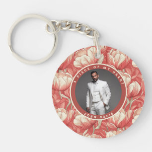 Unique Christmas Gifts For Husband Photo Tulip  Keychain