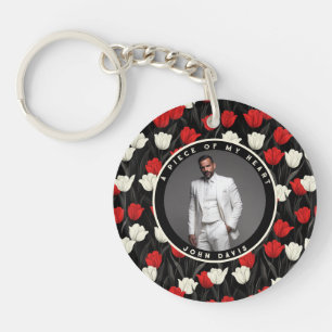 Unique Christmas Gifts Photo Tulip Keychain