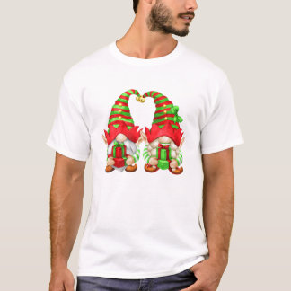 Unique Christmas Gnomes With Cute Elf Ears For Xma T-Shirt
