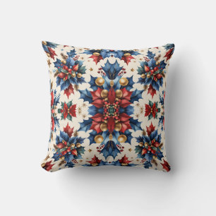 Unique Christmas In July Cotton Throw Pillow