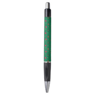 Unique Christmas Ornament Baubles Green Pattern Pen