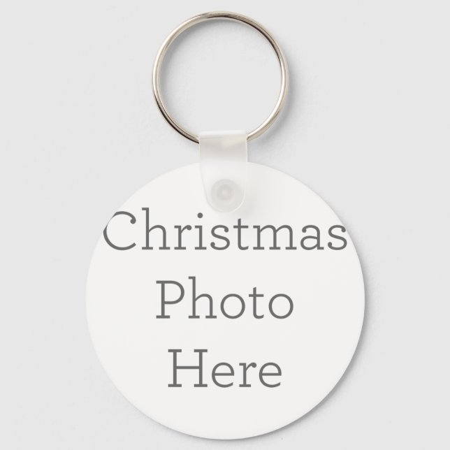 Metal Circle Keychain, 5.08 cm (Front)