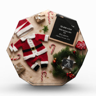 Unique Christmas pregnancy announcement Photo Block