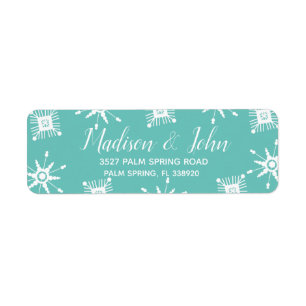Unique Christmas Snowflake Scatter Address