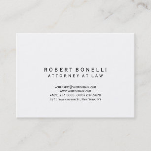 Unique Chubby Classical White Simple Business Card