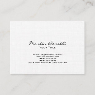 Unique Chubby Modern Linen Trendy Business Card