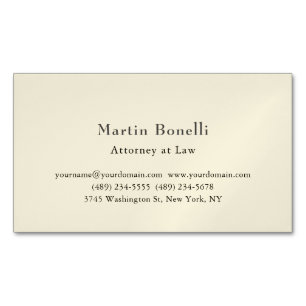 Unique Classic Personalized Custom Pastel Colour Magnetic Business Card