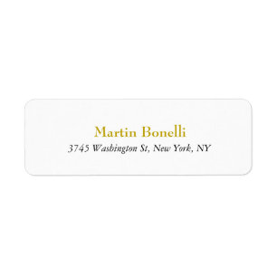 Unique Classic Simple Gold Color Name
