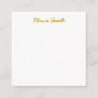 Unique Classic Simple Gold Colour Name Calligraphy