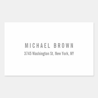 Unique Classical Elegant Plain Minimalist Sticker