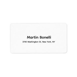 Unique Classical Simple Black White Label