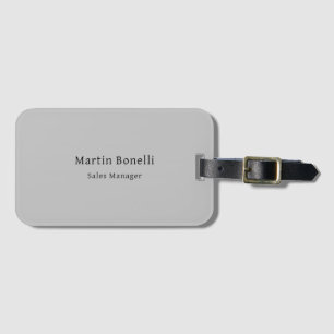 Unique Classical Simple Grey  Luggage Tag