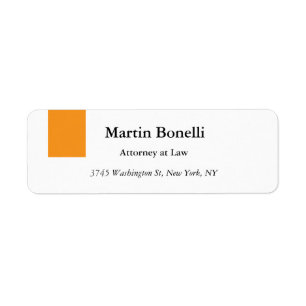 Unique Classique Simple Orange & Blanc
