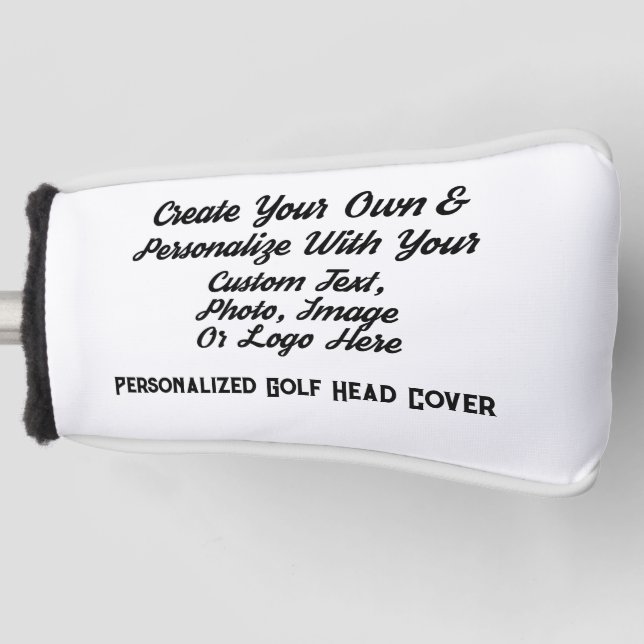 Unique Club Covers, Custom Personalized Golf Head Cover (Front)