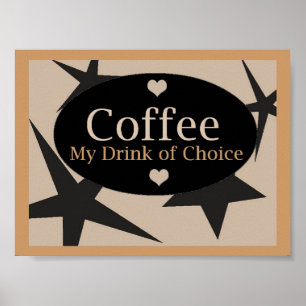 Unique Coffee Design Poster