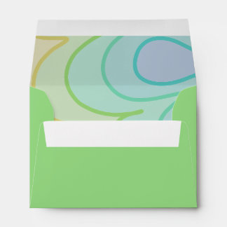 Unique Colorful Abstract Rainbow Wiggle Envelope