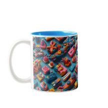 Unique & Colorful Shaped Erasers Pattern Design