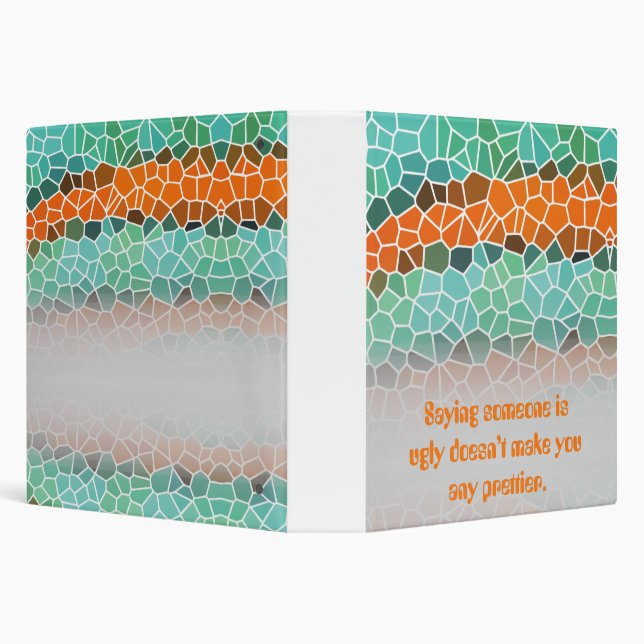 Unique Colorful Triangle Pattern & Quotes Binder (Background)
