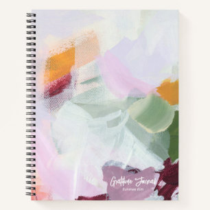 Unique Colourful Abstract Art Personalized Name Notebook