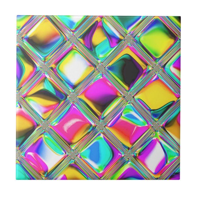 Unique Colourful Ceramic Tile (Front)