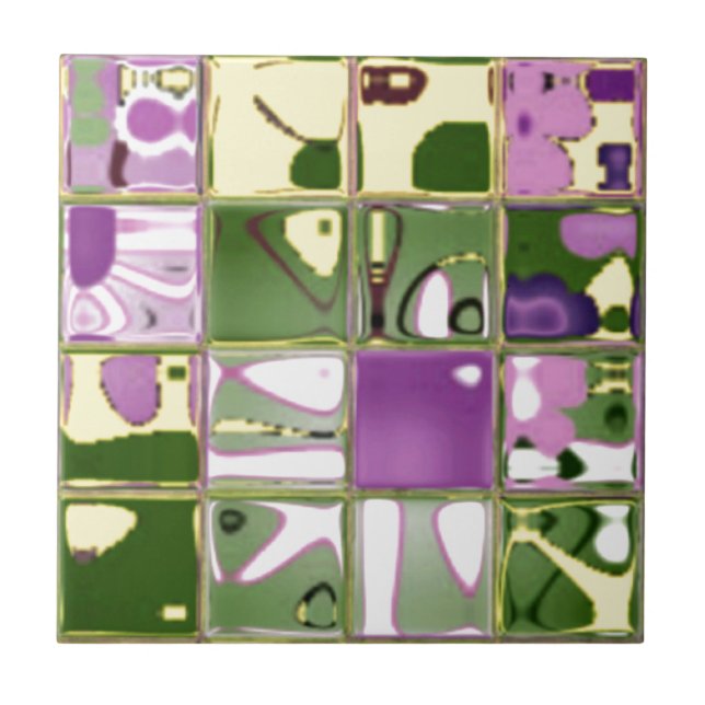 Unique Colourful Ceramic Tile (Front)