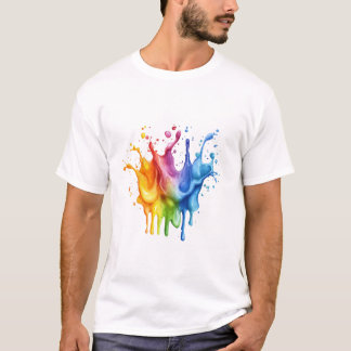 Unique colourful Design for paint Lovers T-Shirt
