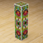 Unique Colourful Jewel Graphics USA Wine Gift Box<br><div class="desc">Style: Wine Gift Box Dress up any bottle in a beautiful custom wine box! Just as special as the gift, you can customize a wine box with your own design for a gift-wrap you’ll be proud to show off. Made with sturdy cardstock, this wine box can hold most 1.5L wine...</div>