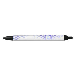 Unique Colourful Triangle Pattern & Quotes Black Ink Pen