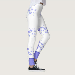 Unique Colourful Triangle Pattern & Quotes Leggings