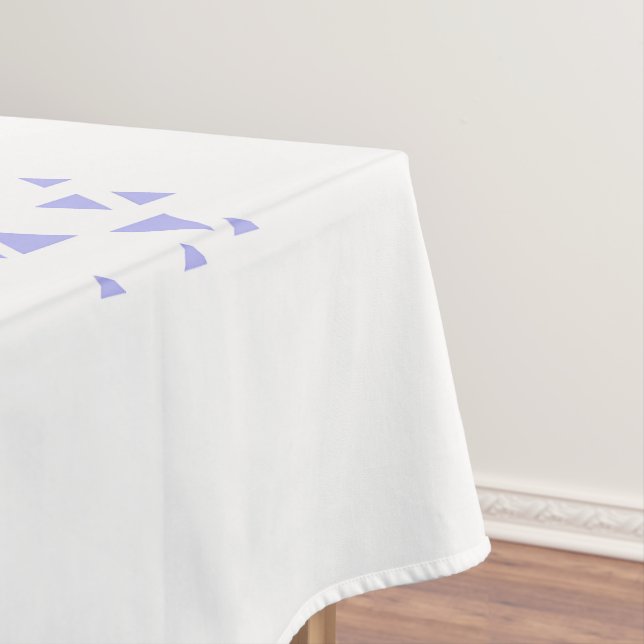 Unique Colourful Triangle Pattern & Quotes Tablecloth (In Situ)