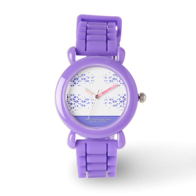 Unique Colourful Triangle Pattern & Quotes Watch (Front)