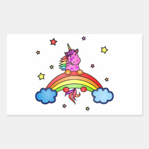 Unique colourful unicorn stickers for kids