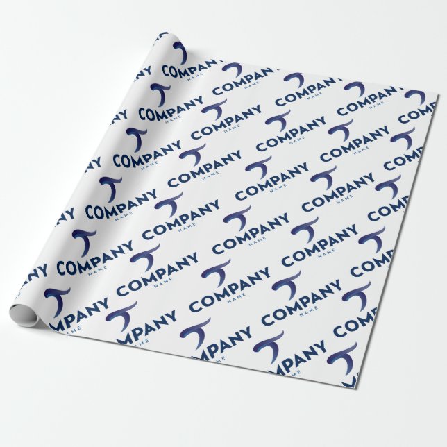Unique company brand wrapping paper (Unrolled)