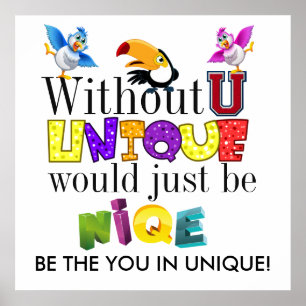 UNIQUE CONFIDENT YOU Poster