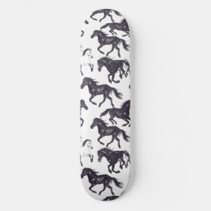 Unique Cool Horse Lover Design Skateboard