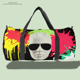 Unique cool illustration in urban style Spray  Duffle Bag