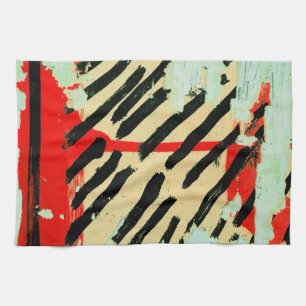 Unique Cool Worn Wall Paper Paint Kitchen Towel
