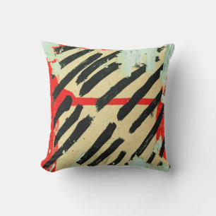 Unique Cool Worn Wall Paper Paint Outdoor Pillow