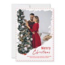 Unique Couple Photo Merry Christmas