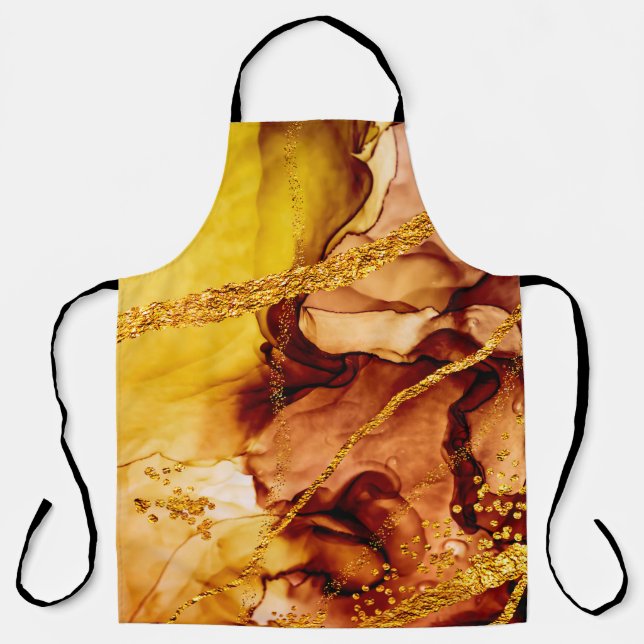 Unique creativity. Art&Gold. Inspired by the Sky.  Apron (Front)