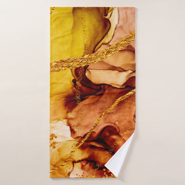 Unique creativity. Art&Gold. Inspired by the Sky.  Bath Towel (Bath Towel)