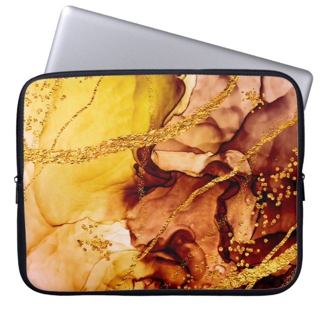 Unique creativity. Art&Gold. Inspired by the Sky.  Laptop Sleeve (Front)