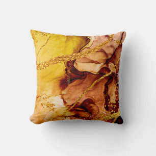 Unique creativity. Art&Gold. Inspired by the Sky. Throw Pillow