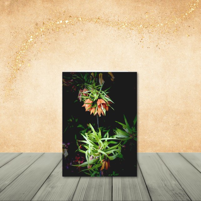Unique Crown Imperial Style Flower Note Cards (5x7 note cards, blank on the inside. Other sizes are available.)