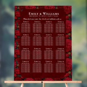 Unique Custom Carnation Themed Countryside Wedding Acrylic Sign
