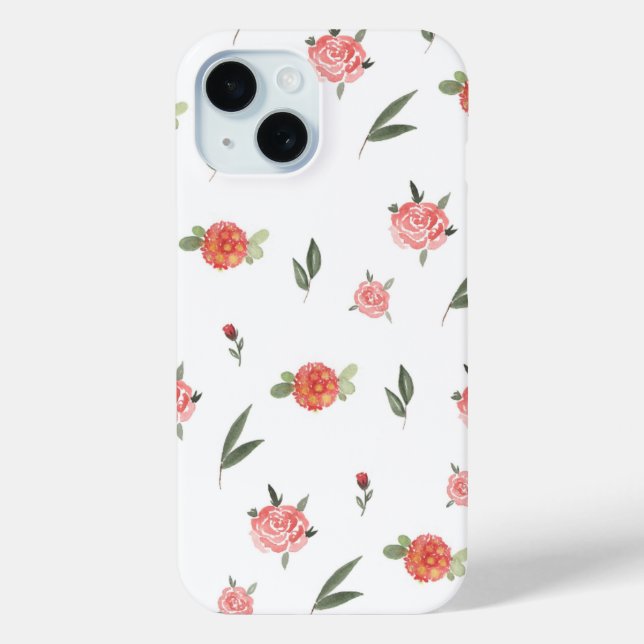 Unique Custom Floral Photo Case-Mate iPhone Case (Back)