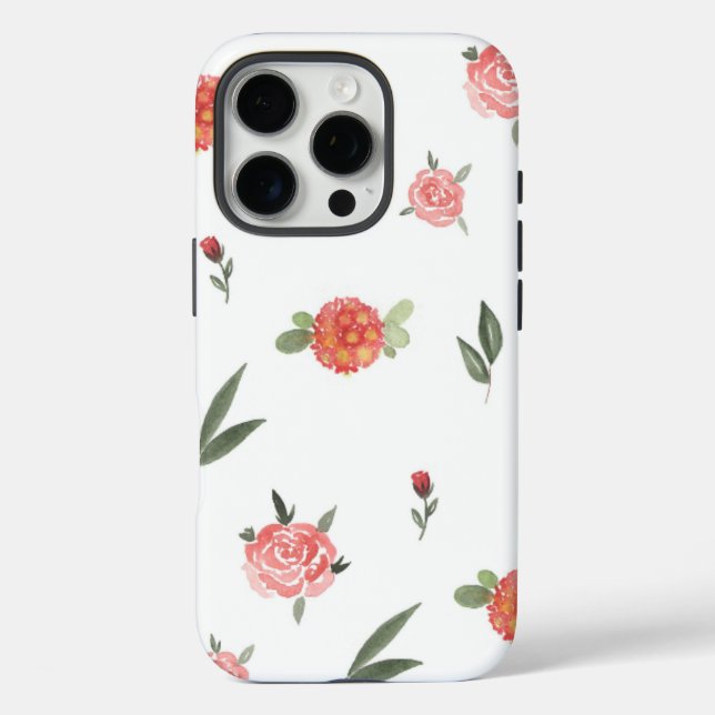 Unique Custom Floral Photo Case-Mate iPhone Case (Back)