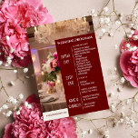 Unique Custom Magazine Style Wedding Program<br><div class="desc">Customize it with your own pictures ... add your wedding menu ... contact us in case any help is required</div>